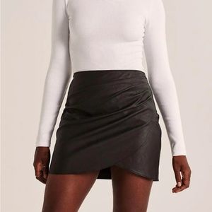 Abercrombie & Fitch leather skirt